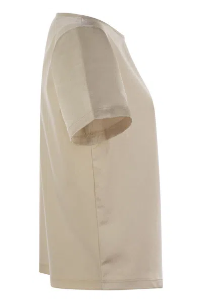 Weekend Max Mara Amburgo - Satin And Jersey T-shirt