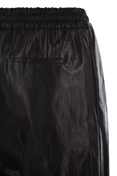 Weekend Max Mara Plutone - Coated Fabric Wide Trousers