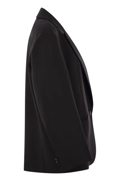 Weekend Max Mara Sava - Stretch Wool Blend Canvas Oversized Blazer
