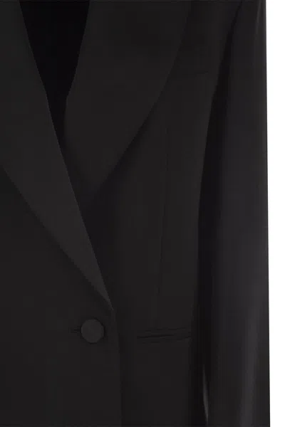 Weekend Max Mara Sava - Stretch Wool Blend Canvas Oversized Blazer