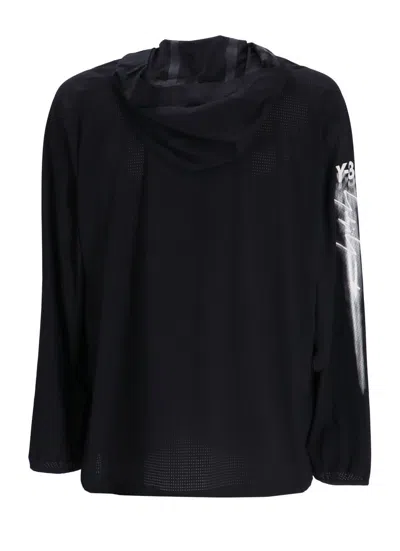 Y-3 Running Logo Ripstop Hooded Jacket