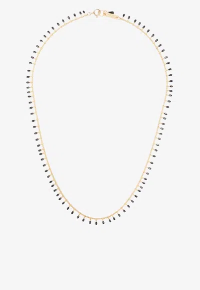 Isabel Marant Casablanca Beaded Necklace In Black