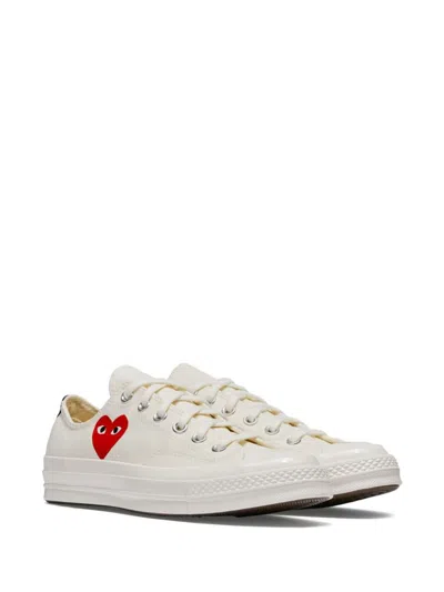 Comme Des Garçons Play Converse Chuck Taylor All Star In White