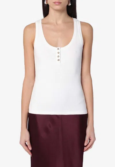 Anine Bing Alessia Tank Top In White