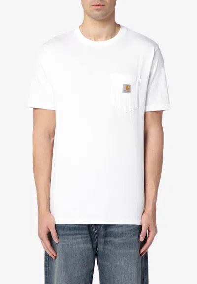 Carhartt Cotton T-shirt With Logo Patch In White