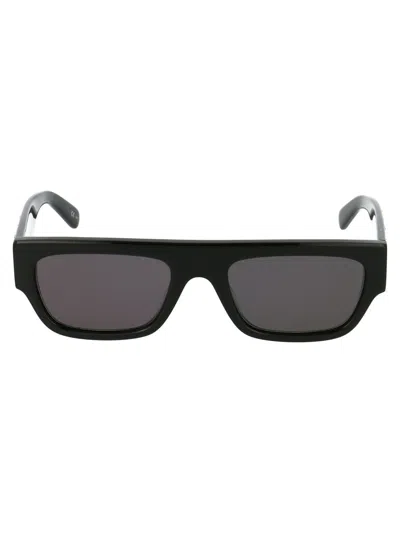 Stella Mccartney Sc0210s Sunglasses In 004 Black Black Smoke