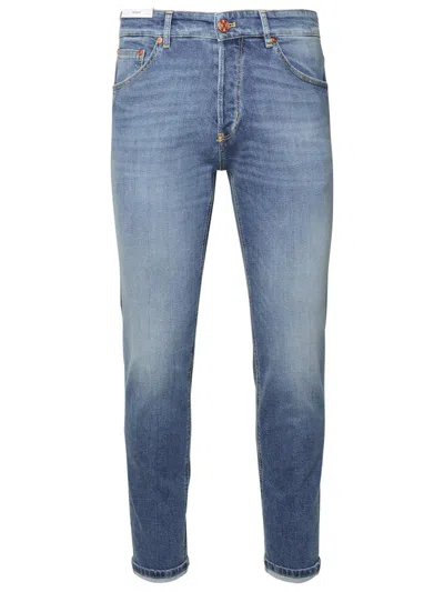 Pt05 Light Blue Cotton Jeans In Blue