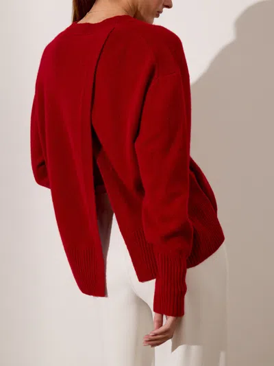 Brochu Walker Onda Sweater In Crimson