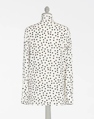 Shop Dolce & Gabbana Printed Silk Pyjama Top In White