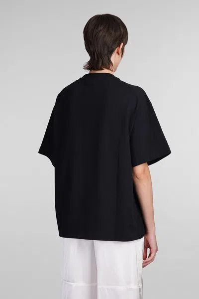 Jil Sander Cotton Jersey T-shirt With Logo In Black