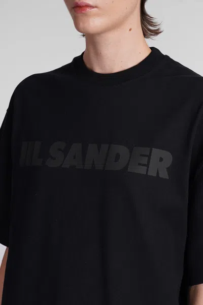 Jil Sander Cotton Jersey T-shirt With Logo In Black