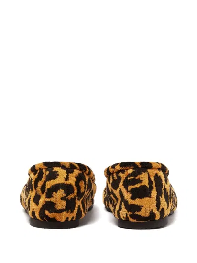 Stella Mccartney Ryder Leopard Print Ballet Flats In Multicolor
