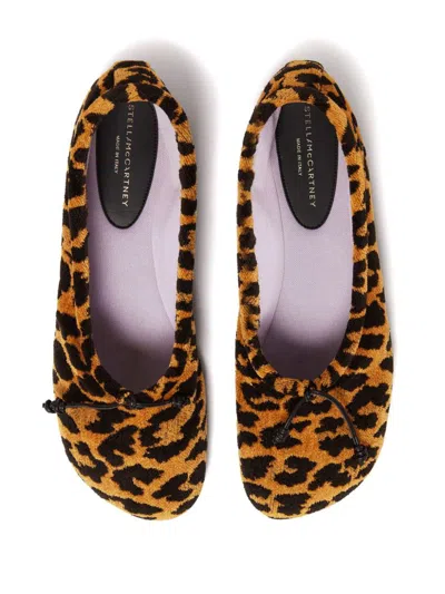Stella Mccartney Ryder Leopard Print Ballet Flats In Multicolor