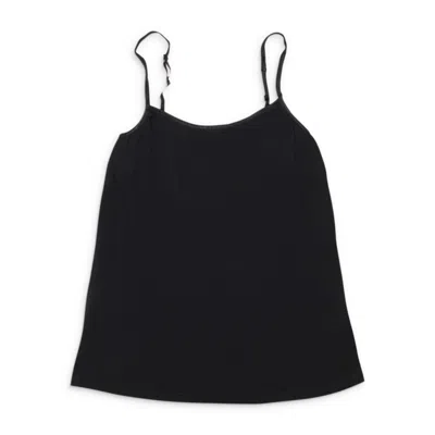 Callipygian Spaghetti-strap Top In Black