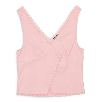 Callipygian V-neck Tank Top In Pink