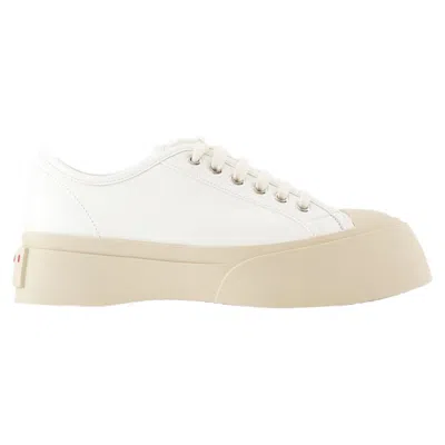 Marni Sneakers Donna Pelle Bianco In White