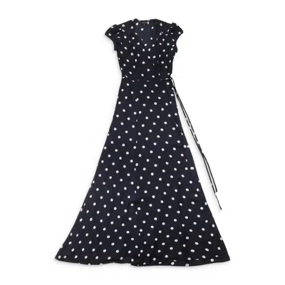 Callipygian Wrap Blue Sun Dress In Blue