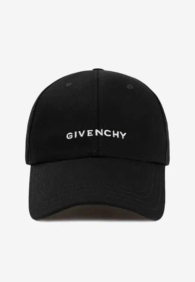 Givenchy Logo-embroidered Baseball Cap In Black