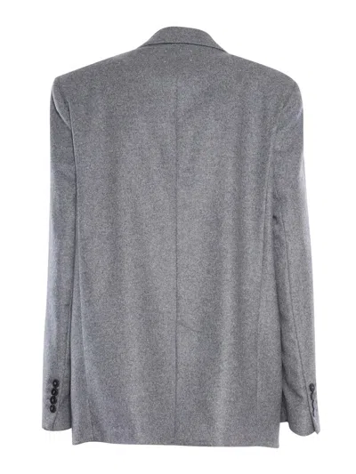 Forte Forte Long-sleeved Suit Coat In Gray