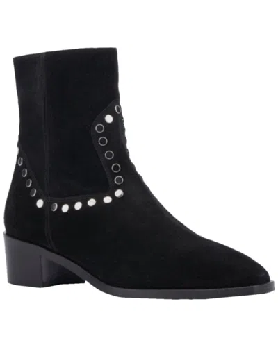 Aquatalia Ronalda Weatherproof Suede Boot In Black
