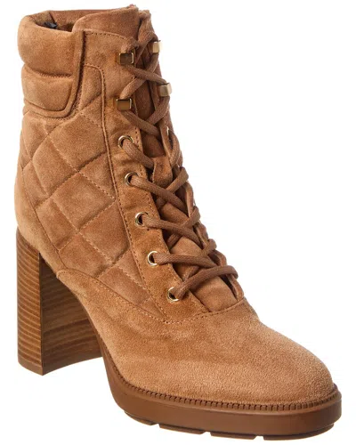 Aquatalia Iole Weatherproof Suede Boot In Brown