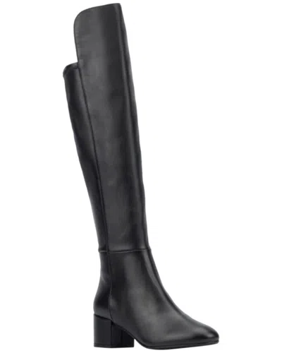 Aquatalia Lizetta Weatherproof Leather Boot In Black