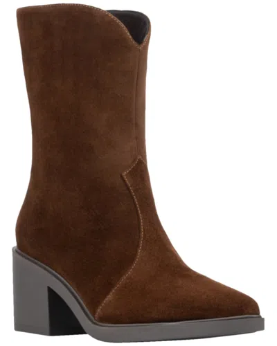 Aquatalia Celesta Weatherproof Suede Boot In Brown