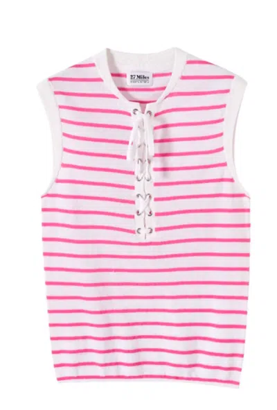 27 Miles Malibu Hailey Top In Rose In Multi