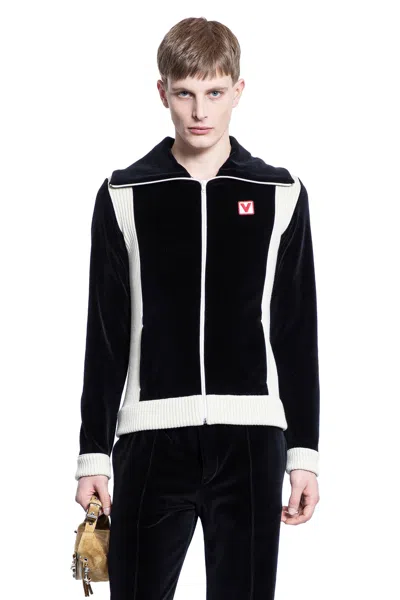 Valentino Chez Sweatshirt In Black&white