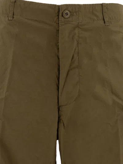 Beams Plus Mid-rise Cargo Trousers With Adjustable Drawstrings In Green