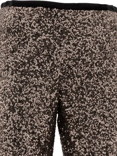 Fit F.it Paillettes Pants In Brown