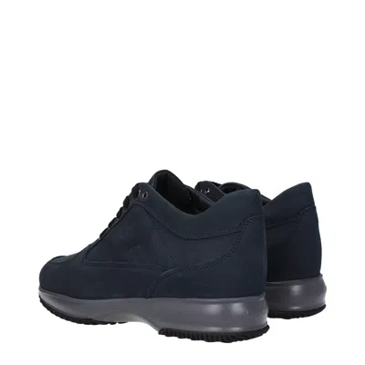 Hogan Sneakers Interactive Uomo Camoscio Blu/denim