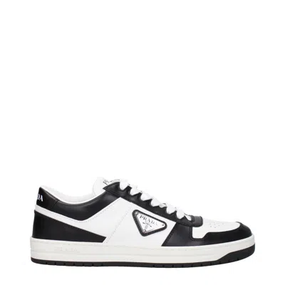 Prada Downtown Sneaker Aus Perforiertem Leder