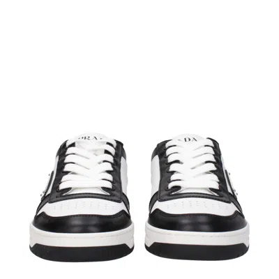 Prada Downtown Sneaker Aus Perforiertem Leder