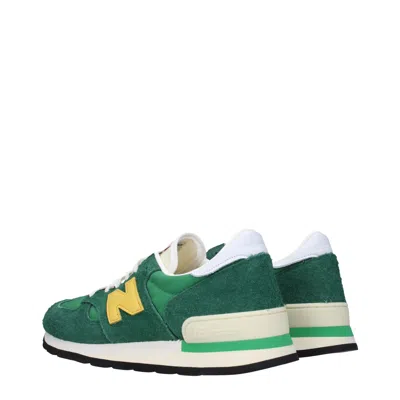 New Balance Men's 990 Made In Usa Shoes In Green/gold