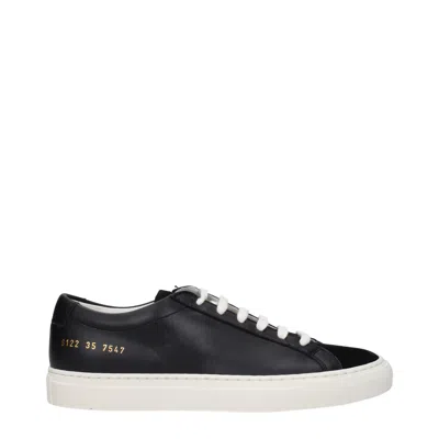Common Projects Black Tournament Super Low Sneakers In Black