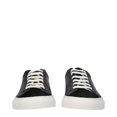 Common Projects Black Tournament Super Low Sneakers In Black