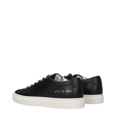 Common Projects Black Tournament Super Low Sneakers In Black