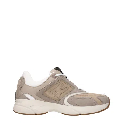 Fendi Faster Ff-embossed Detailed Low-top Sneakers