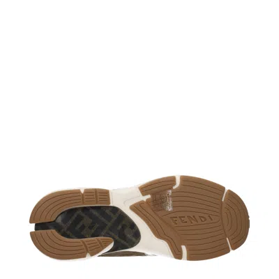 Fendi Faster Ff-embossed Detailed Low-top Sneakers