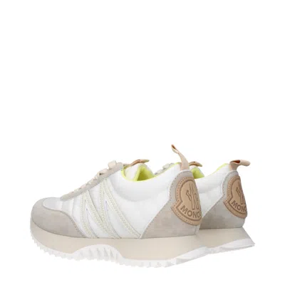 Moncler Pacey Sneakers Leather M-shaped Detail In Multi