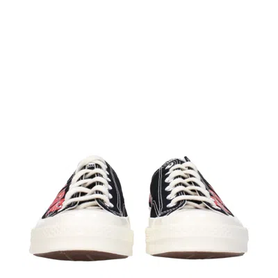 Comme Des Garcon Comme Des Garçon Men's Converse Sneakers Fabric Black/red