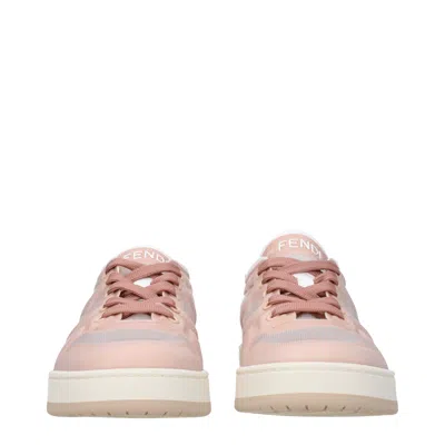 Fendi Logo Sneakers In Fabric