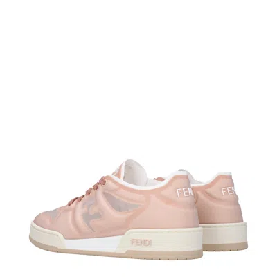 Fendi Logo Sneakers In Fabric