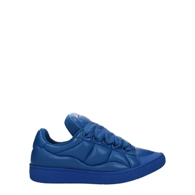 LANVIN LANVIN SNEAKERS CURB XL MEN LEATHER BLUE 