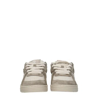 Palm Angels Off-white & Beige University Sneakers