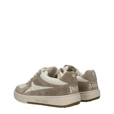 Palm Angels Off-white & Beige University Sneakers