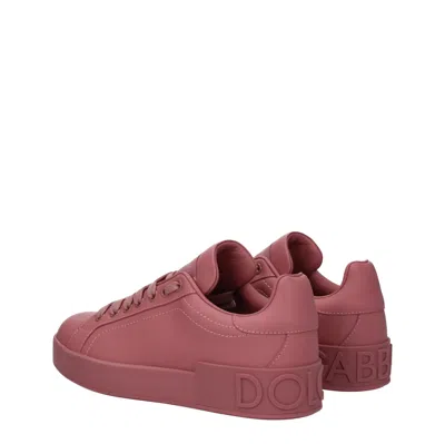 Dolce & Gabbana Portofino Low-top Leather Sneakers