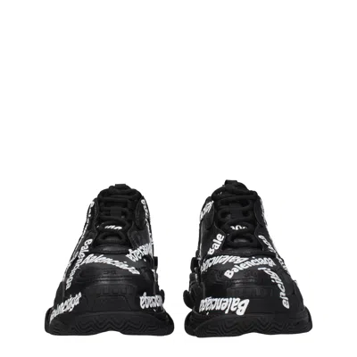 Balenciaga Triple S Logo-print Sneakers In Black