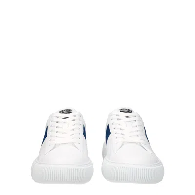 Versace White Leather Sneakers In White